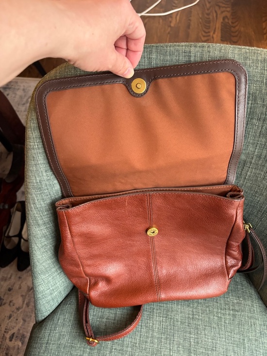 Fossil Claire Brandy Leather Backpack SHB1932213 Brown Brass women’s bag EUC main image 6
